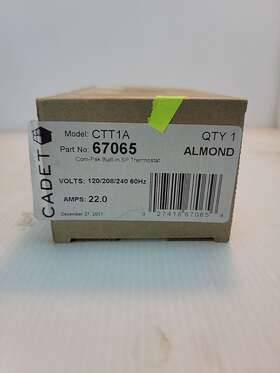 22almond Cadet Ctt1a Compak Sp Built-in Stat Kit 22 Amp Almond 67065
