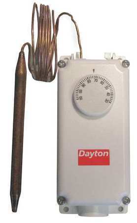 2nnr6 Dayton Line Volt Mechanical Tstat Open/close On Rise Spdt 24 To 600vac