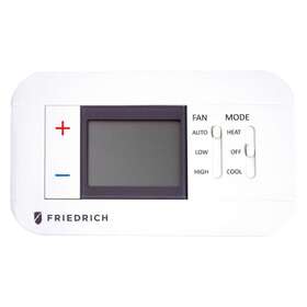 Friedrich 724587438857 Rt7 Wired Thermostat 24vdc Plastic White
