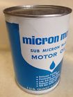 Motor Full Nos Unopened Moly 1 Quart Oil Schaeffer Cardboard Micron Metal