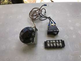 125-079 Peco Ta 250f Thermostat With Switch On-off And Connection Plate