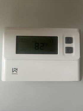 Saswell T21htw-0 Easy To Read Thermometer With Fan Control Display White Tested