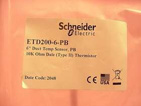 Etd200-6-pb Schneider 6 Inch Duct Temperature Sensor Ships On The Same Day