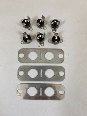 Selco Om-235 6 1/2 Inch Disc Thermostats With 3 High Limit Harness Brackets Used