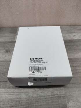 134-1504 Siemens Temperature Control With Manual Reset Range 15/55f Locks Out 36f