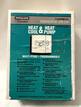 Cpv220 Totaline Cpv230 Signature Commercial Thermostat - 2 Heat Cool New Open Box