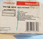 Honeywell T874B 1019 Multi-stage Thermostat Subbase Q674B 1034 / Q682B 1029. Fixed Price $99.00.