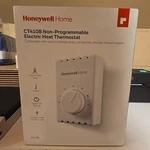 Honeywell Home CT410B Manual Wire Premium Baseboard/line Volt Thermostat. Fixed Price $22.99.