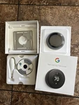 Google Nest 3RD Gen Programmable Thermostat, T3018US - Mirror Black Open Box!. Fixed Price $129.99.