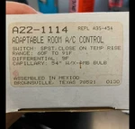 New Ranco A22-1114 Adaptable Room Ac Control A33-454 Thermostat 60-91F. Fixed Price $99.00.