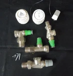 Danfoss Thermostatic Radiator Valve Lot Trv Heads Brass Body Hydronic Heat. Fixed Price $75.00.