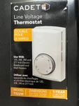 Cadet T522-W Wall Mounted Double-pole Thermostat White T522W 3012. Fixed Price $29.00.