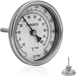 3 Dial Probe Stainless Steel Kettle Thermometer 1/2 Npt Weldless W/orings. Fixed Price $22.00.