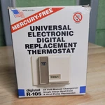 American Stabilis Digistat R-105 Universal Digital Thermostat Mercury Free 24VUS. Fixed Price $20.99.