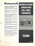 1981 Honeywell Microelectronic Chronotherm Fuel Saver Thermostat T8200B Munual. Fixed Price $7.27.