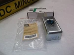 New 6EDZ1 Line Voltage Thermostat Housing, Metal, Gray, (E03J). Fixed Price $15.00.