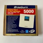 Braeburn 5000 Premier Series 7-DAY 5-2 Programmable Thermostat, New Open Box. Fixed Price $44.74.