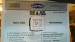 Carrier 33CSSP2-WC Debonair Commercial 5-1-1-DAY Programmable Thermostat. Fixed Price $124.97.