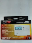 Luxpro PSP511LC 5/2 Day Programmable Thermostat Large Blue Backlight 1H/1C New. Fixed Price $37.99.