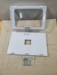 Bramec Lockable Thermostat Guard 13018, White Wall Plate, Clear Cover. Fixed Price $10.95.