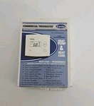 Carrier Thermostat P/n 53DFS250-SL Backlit Display Heat 1 Cool White. Fixed Price $45.00.