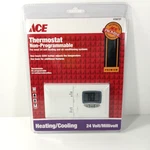 New Sealed Ace Premium Programmable Thermostat Heating/cooling 24 Volt 42355. Fixed Price $19.99.
