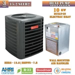 Goodman Ton 15.2 SEER2 Heat Pump & 10KW Air Handler Electric System R32. Fixed Price $4218.00.