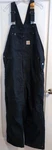 Carhartt Men's Washed Duck Insulated Bib Overalls Large Cordura - Black. Fixed Price $110.00.