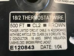 Thermostat Wire Woods 18/2 CL2 Brown 25 Feet. Fixed Price $8.95.