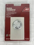 Ace 42603 Manual Line Voltage Thermostat 120 Volts New And Sealed. Fixed Price $14.95.