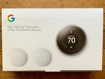 Brand New Google Nest Learning Thermostat & 2 Temperature Sensors Free Shipping!. Fixed Price $135.00.