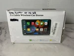 7" Portable Radio Stereo Touch Screen Apple Android Carplay Gps - Open Box. Fixed Price $24.99.
