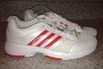 Adidas Adipower Barricade 7.0 White Core Tennis Shoes Sneakers New Womens 10.5. Fixed Price $104.40.