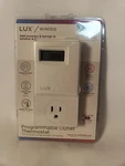 New Lux WIN100 Programmable Outlet Thermostat 5/2-DAY Space Heaters Window A/c. Fixed Price $19.99.