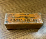 Vintage Johnson No. 2 Silver Minnow Fishing Lure Original Box-nos. Fixed Price $24.99.