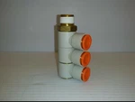 Smc KQ2VT13-37S Triple Banjo Fitting, 1/2" Od Tube, Npt. Fixed Price $10.95.