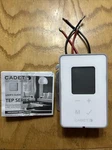 Cadet Programmable Electronic Thermostat - White, 3600W. Fixed Price $45.00.