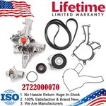 Water Pump & Thermostat Tensioner Pulley Belt Set For Mercedes Benz C320 ML350. Fixed Price $126.99.
