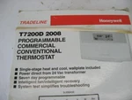 Honeywell Commercial Thermostat T7200D2008 Conventional Programmable Single Zone. Fixed Price $34.99.
