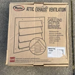 Masterflow Attic Exhaust Vent - Gable End Shutter White SGM20. Fixed Price $29.00.