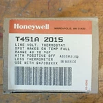 Honeywell T451A2015 Line Voltage Thermostat Non-programmable Spst 40-90 F. Fixed Price $42.00.