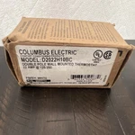 Columbus Electric D2022H10BC Double Pole Wall Thermostat, 22A 125/250V, White. Fixed Price $30.00.