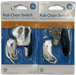 2-PK Ge Pull Chain Lamp Switch Single Pole W/ 30" Extension Cord Listed 54365. Fixed Price $14.95.