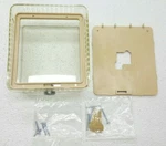 White-rodgers F29-0227 Thermostat Guard, Clear Cover, W/ Mounting Plate & Ring. Fixed Price $13.99.