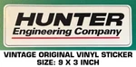 Hunter Engineering Company - Vintage Original Vinyl Decal Sticker Automotive. Fixed Price $9.40.