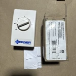 Berner Line Voltage Analog Thermostat D2022H10BC, Double Pole Wall Mounted. Fixed Price $35.00.