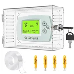 Universal Thermostat Lock Box With Key,clear Large Cover For Therm.... Fixed Price $15.26.