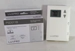 Luxpro PSD011B Non-programmable Battery Powered Digital Thermostat New Open Box. Fixed Price $28.78.