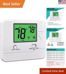 Energy-saving Non-programmable Thermostat With Green Backlight Perfect For .... Fixed Price $50.98.