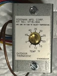 Goodman Thermostat, Outdoor, 4.8INHX4.4INWX6.1IND. Fixed Price $68.60.
